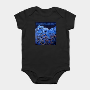 BennettBlackLight Blue Yeti Baby Bodysuit